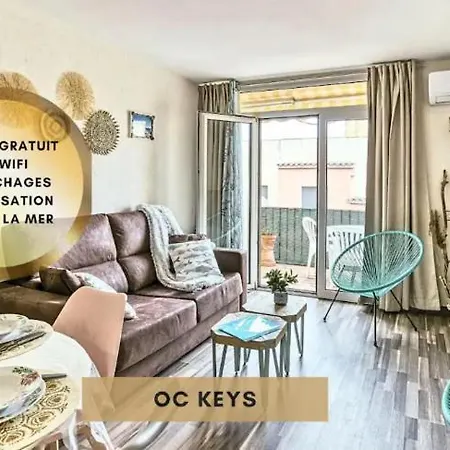 アパート La Petite Venise Solarium Vue Mer, 2 Terrasses Clim Parking Free Oc Keys エンプリアブラバ